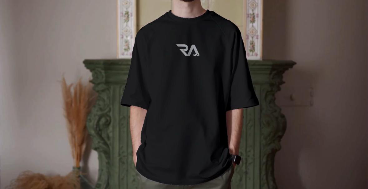 Oversized Black T-Shirt | Sustainable Streetwear